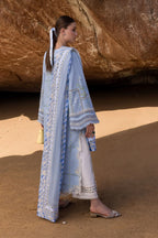 FLOW BY CRIMSON Chikankari Lawn'25 A Girl In The Garden - D7 B - TC-1348