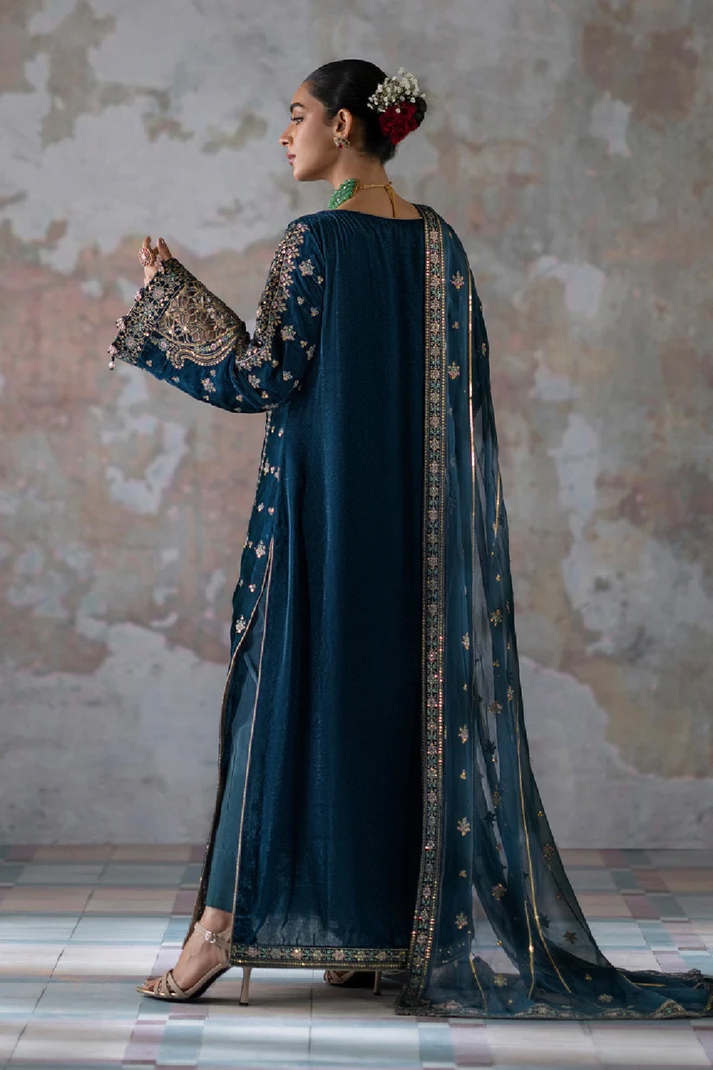 Emaan Adeel Saanjh Luxury Velvet Collection'24 Meher - TC-1044