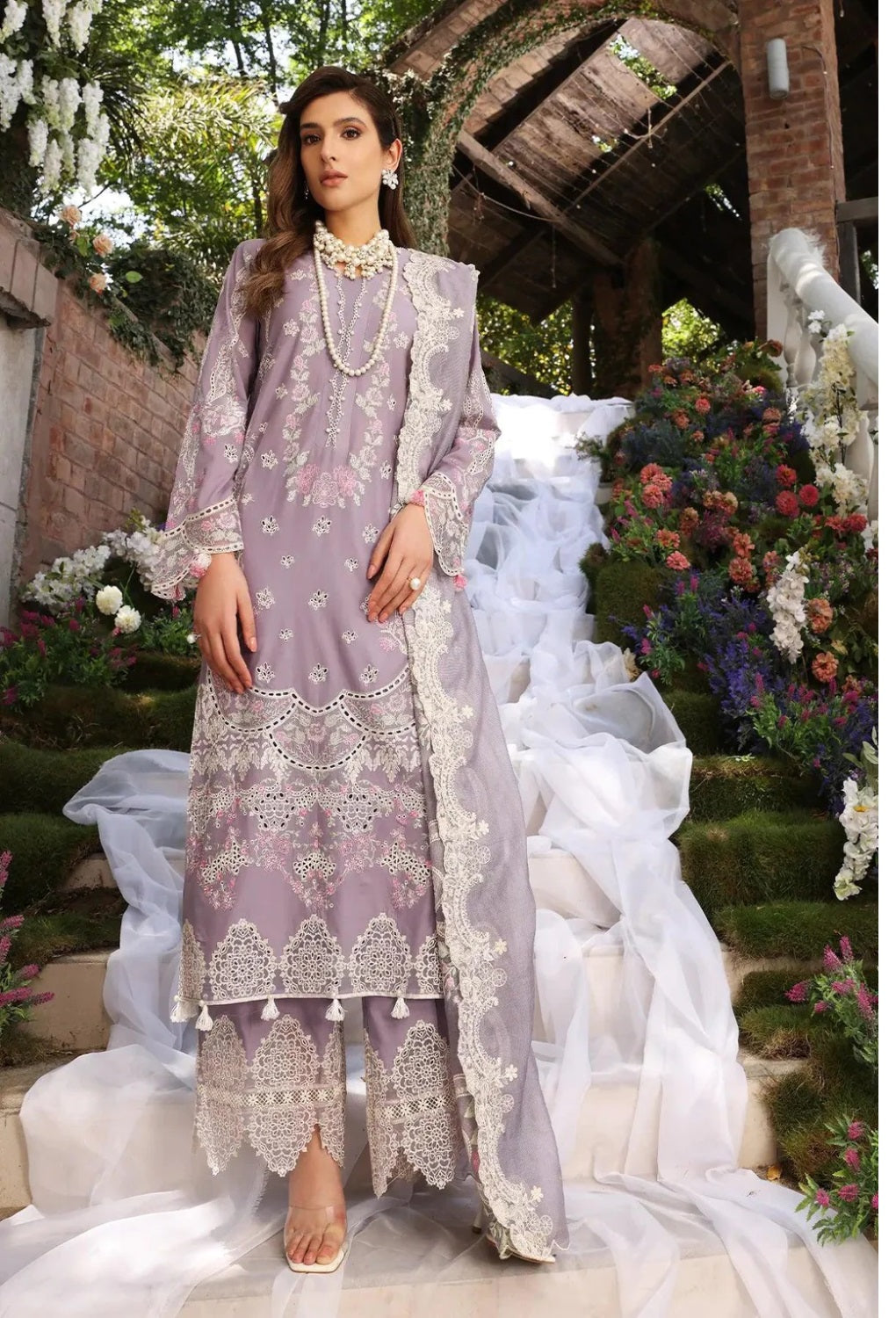 Elaf Festive Chikankari Lawn 2024 - ECF-02 RAPUNZEL - TC-601