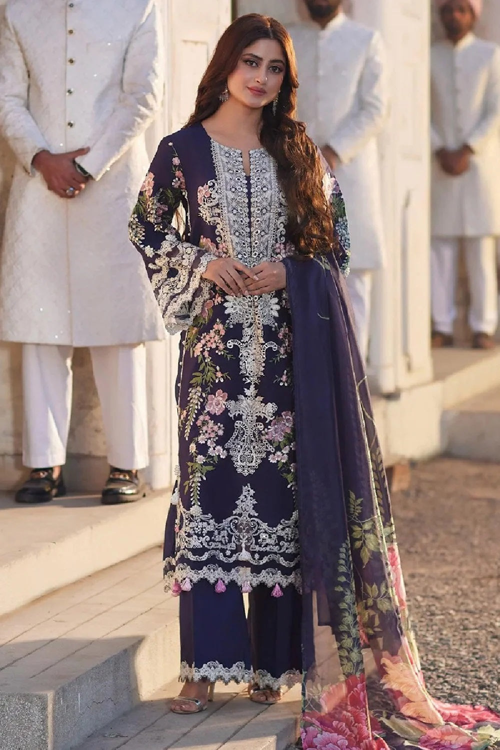 Elaf Premium - Luxury Lawn Edition' 25 - ELE-12B YAZMIN - TC-1207