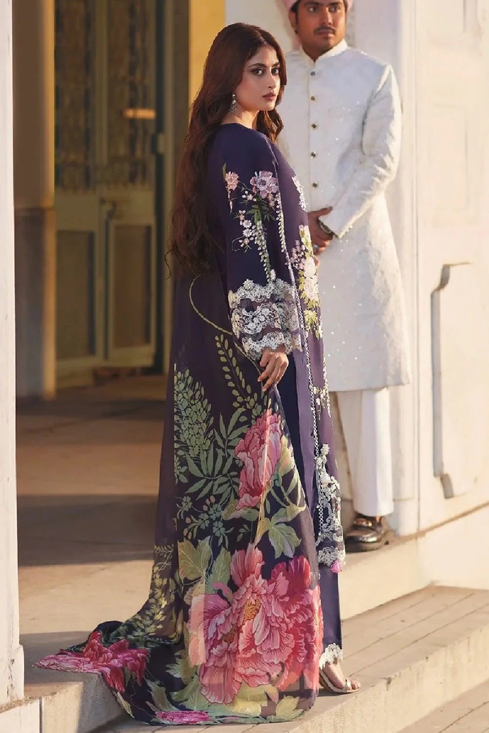 Elaf Premium - Luxury Lawn Edition' 25 - ELE-12B YAZMIN - TC-1207