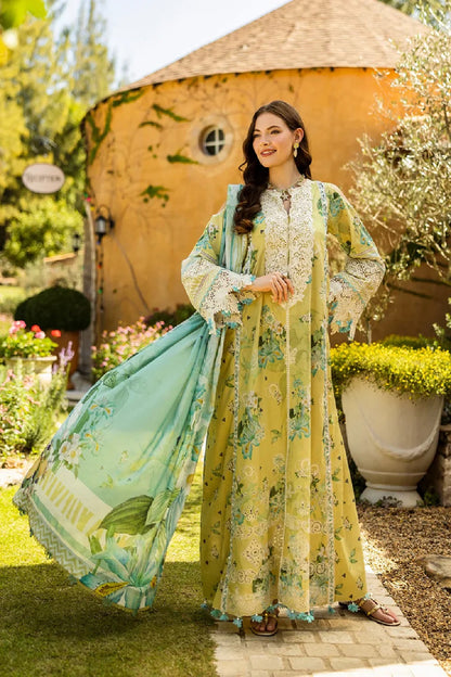 Elaf Premium Printed Embroidered Lawn'25 ELK-07A Allure - TC-1276