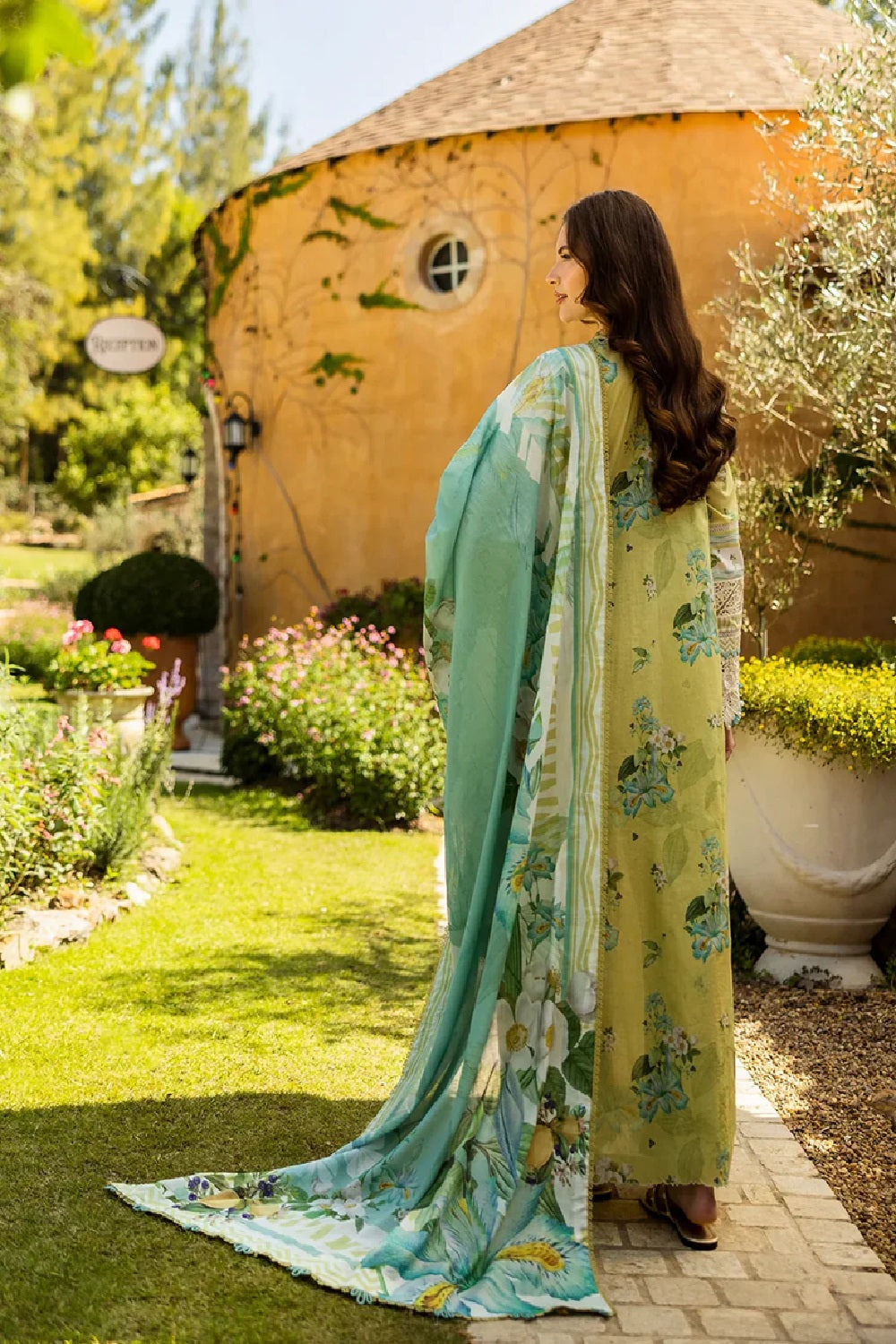 Elaf Premium Printed Embroidered Lawn'25 ELK-07A Allure - TC-1276