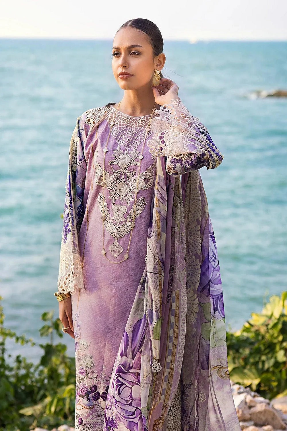 ELAF SIGNATURE 2024 - EMBROIDERED LAWN COLLECTION ESL-07A CUPID - TC-787