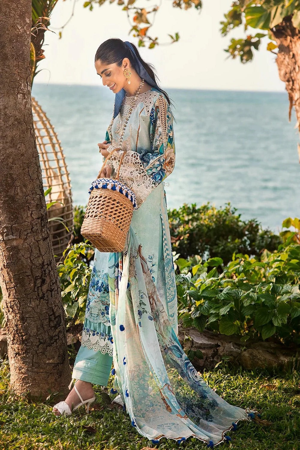 ELAF SIGNATURE 2024 - EMBROIDERED LAWN COLLECTION ESL-07B HEAVEN'S MIST - TC-788