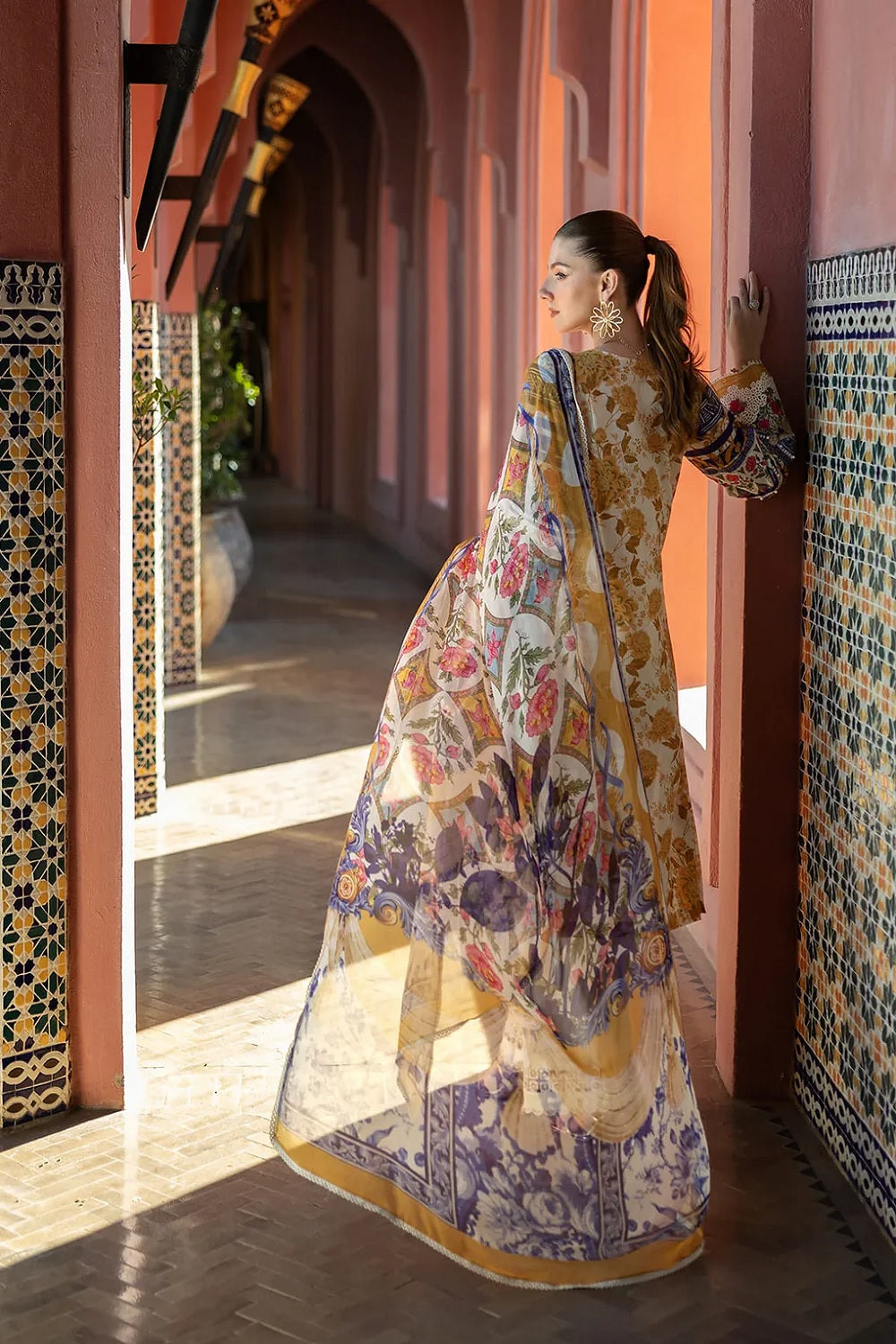 Elaf Signature Embroidered Lawn Collection 2025 - ETS-05A ESTELLE - TC-1210