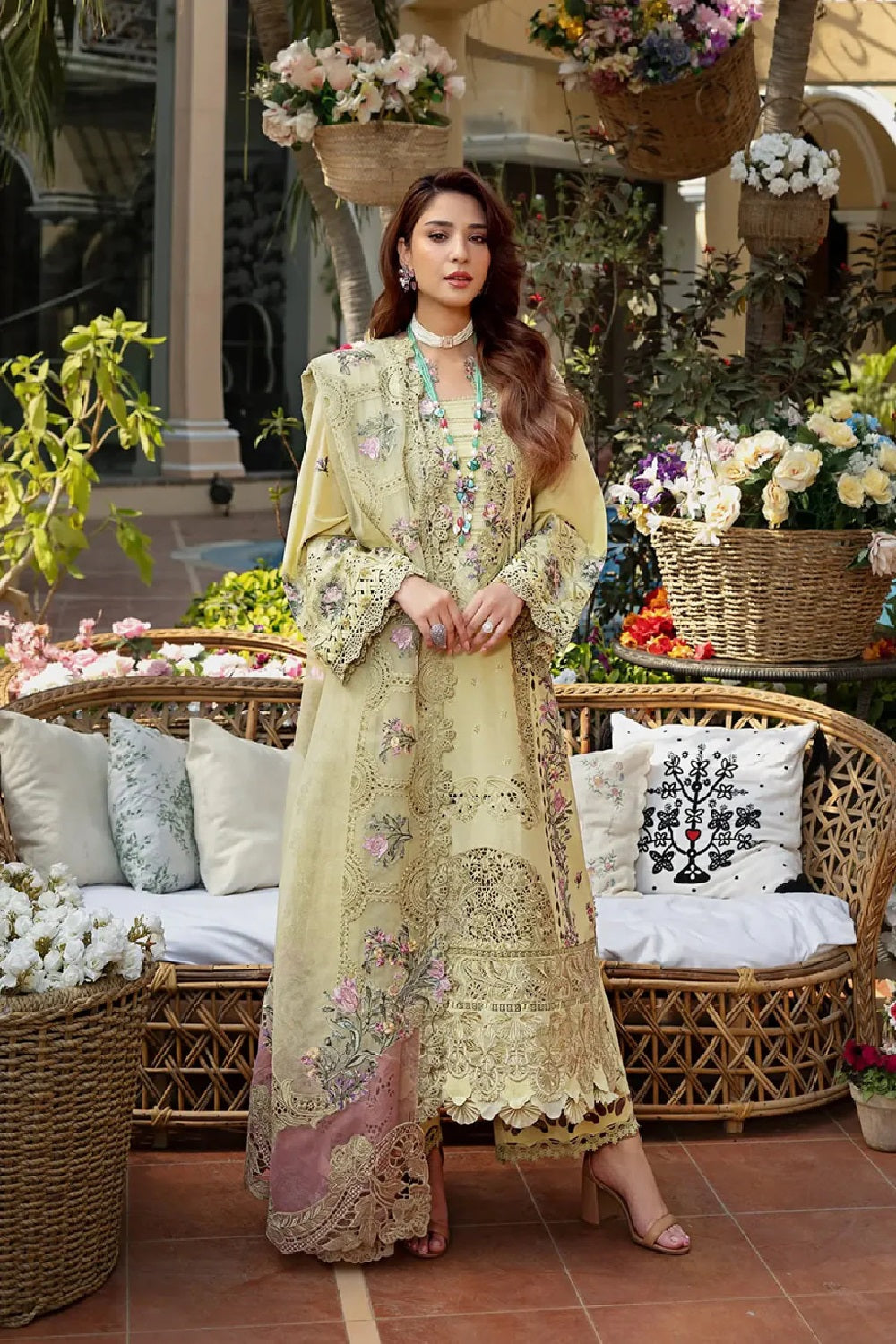 Elaf Premium - Luxury Lawn Edition' 25 - ELM-3A BAHAAR - TC-1521
