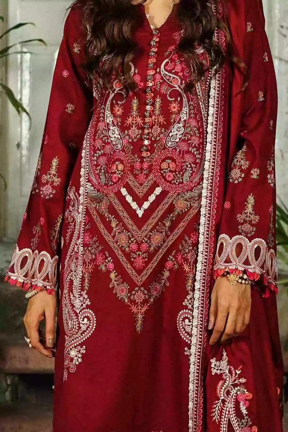 Elaf Luxury Lawn'24 - EKW-08 - GHULAB - TC-803