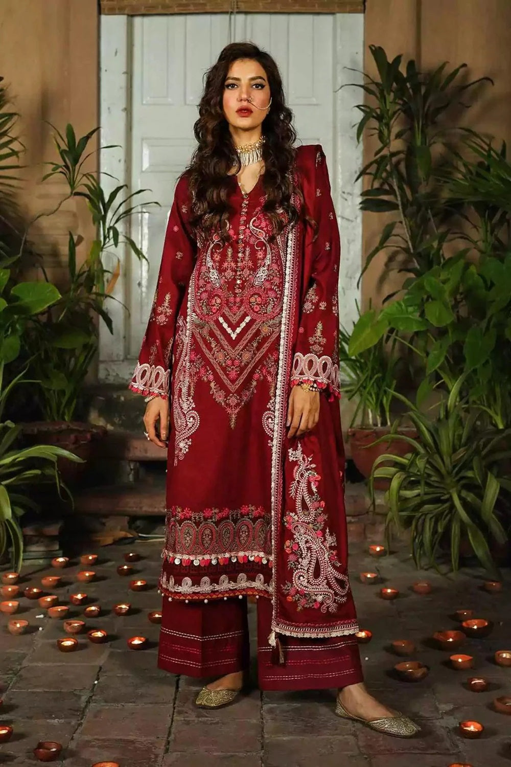 Elaf Luxury Lawn'24 - EKW-08 - GHULAB - TC-803