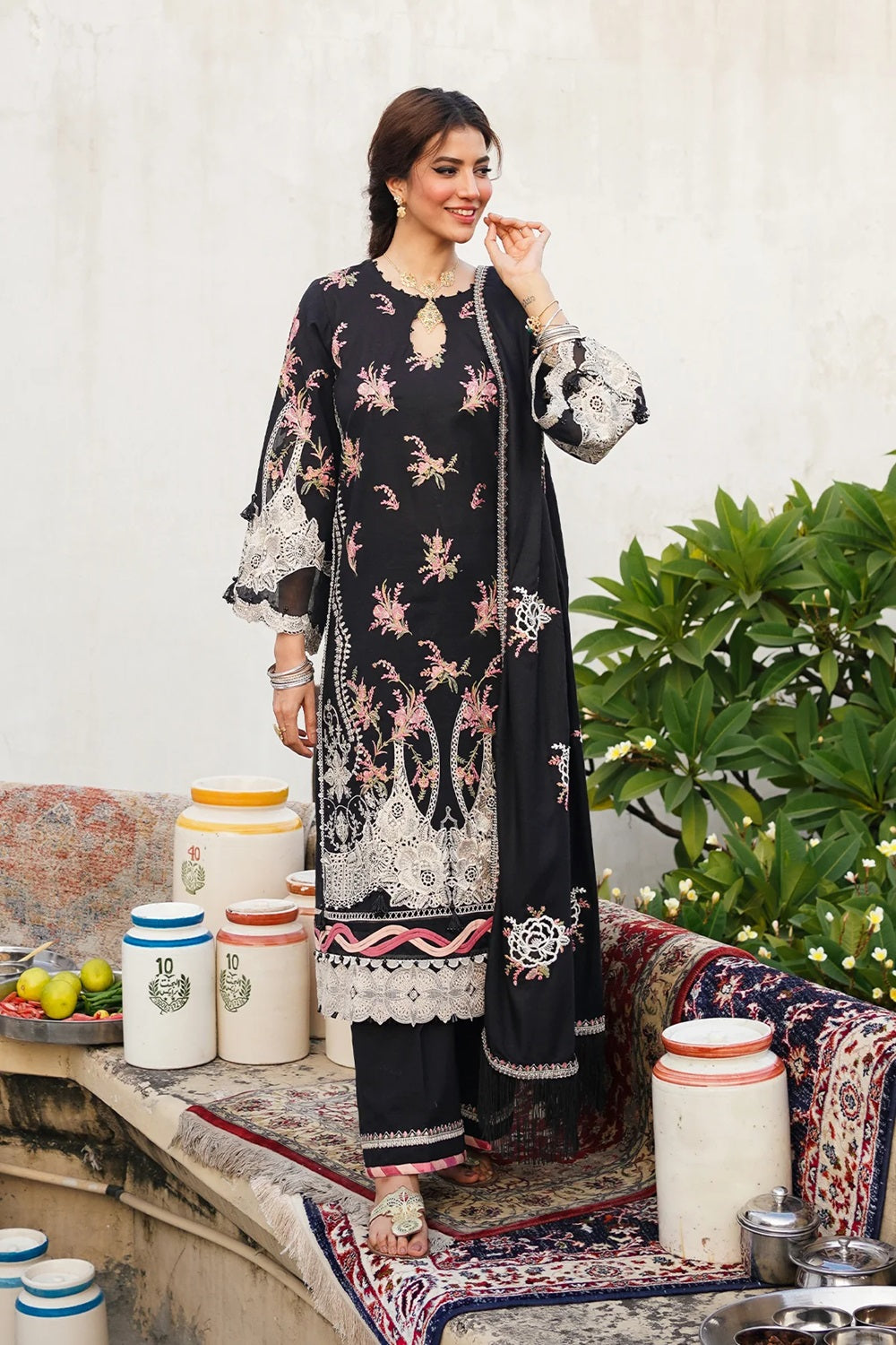 Elaf Luxury Lawn'24 - EKW#2 - BANAFSH (Two Colors) - TC-830