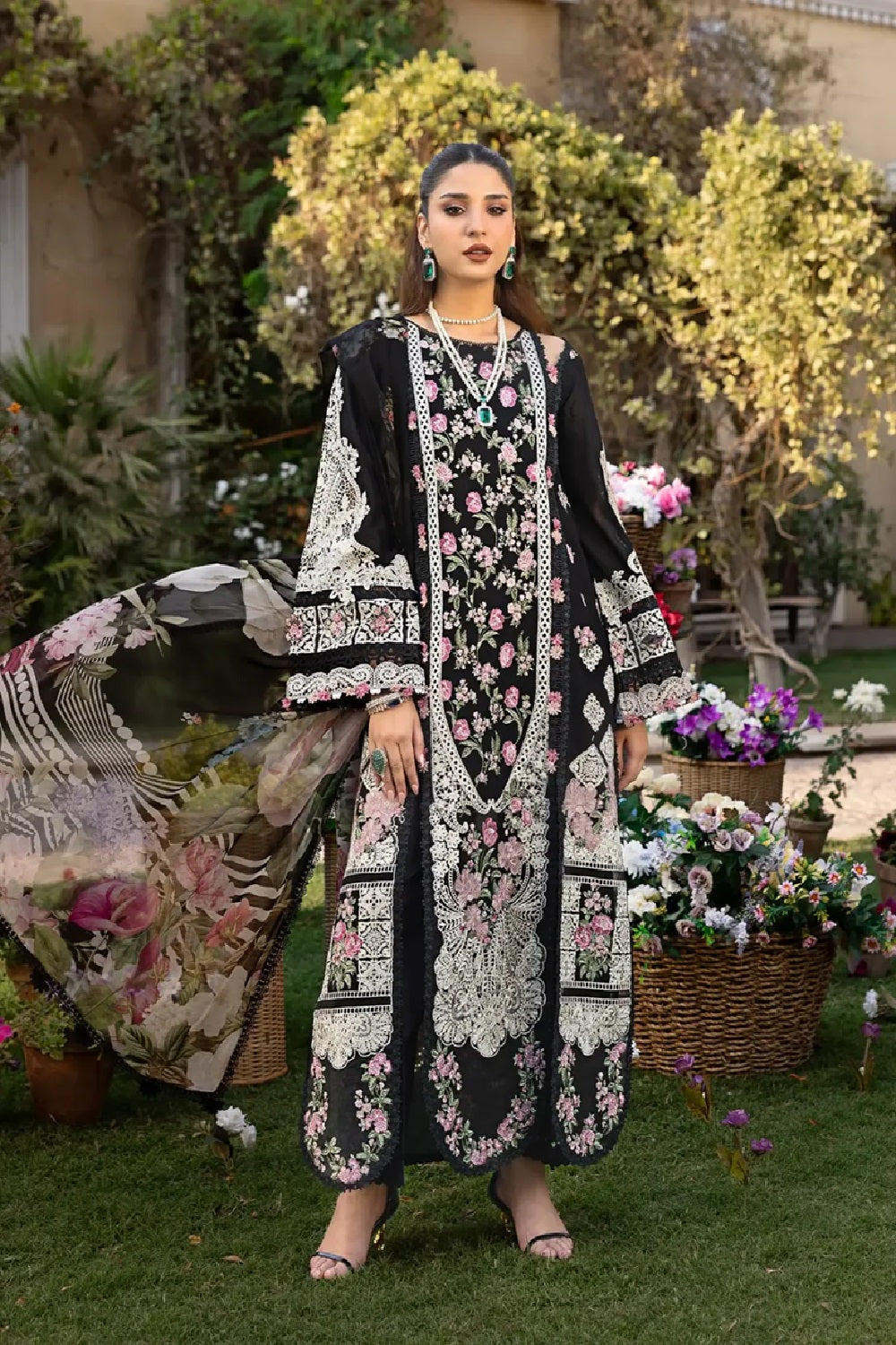 Elaf Premium - Luxury Lawn Edition' 25 - ELM-04 MAHJABEEN - TC-1220