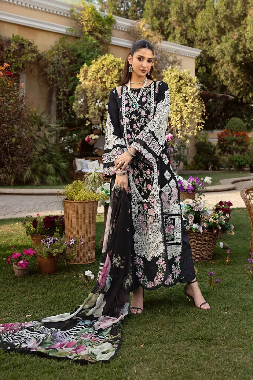 Elaf Premium - Luxury Lawn Edition' 25 - ELM-04 MAHJABEEN - TC-1220
