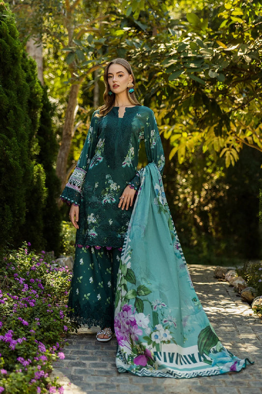Elaf Premium Printed Embroidered Lawn'25 ELK-07B JADE EMBRACE - TC-1351