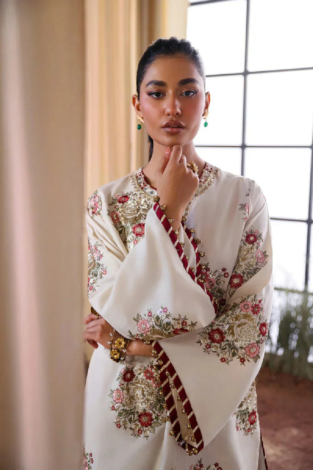 Ethnc Luxury Raw Silk Formal Collection | Elegant Designer Formal Wear 2025 - TC-1384