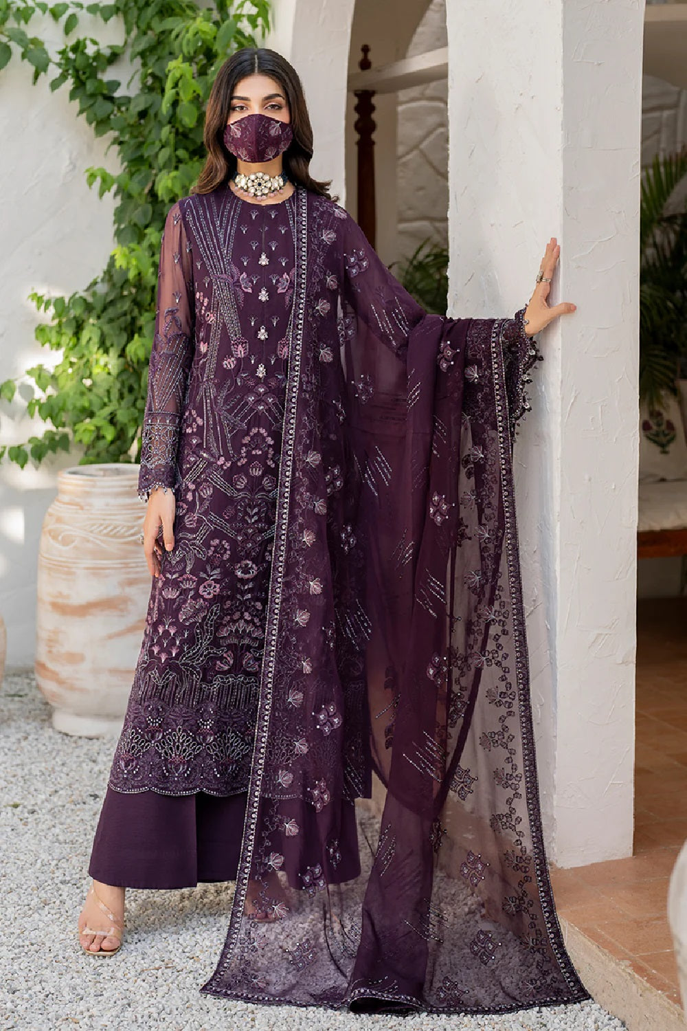 Flossie Naqsh By Safeera Vol-14 Luxury Wedding Chiffon - S-1409 - TC-1584
