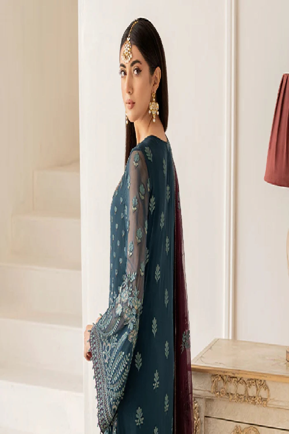 Flossie - Executive Vol 6 Luxury Chiffon Collection'24 - Emerald Motifs (A) - TC-952