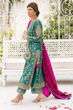 Farah Talib Aziz - Avisa Emerald Kurta Luxury Wedding Formal - TC-1266
