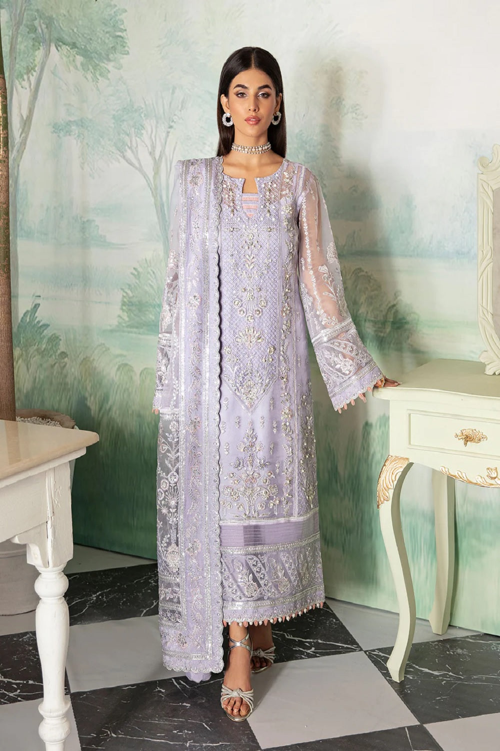 Gulaal Luxury Embroidered Lawn Edition'25 - LIANA (Two Colors) - TC-742