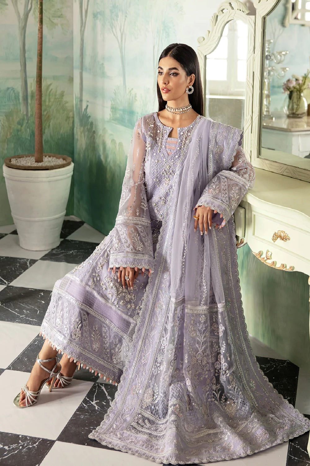 Gulaal Luxury Embroidered Lawn Edition'25 - LIANA (Two Colors) - TC-742