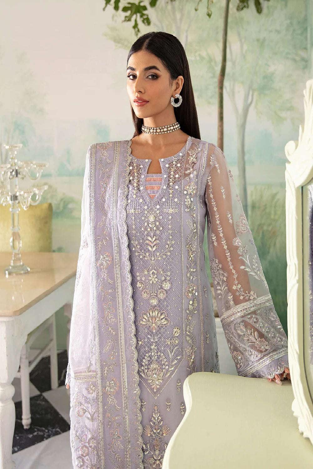 Gulaal Luxury Embroidered Lawn Edition'25 - LIANA (Two Colors) - TC-742