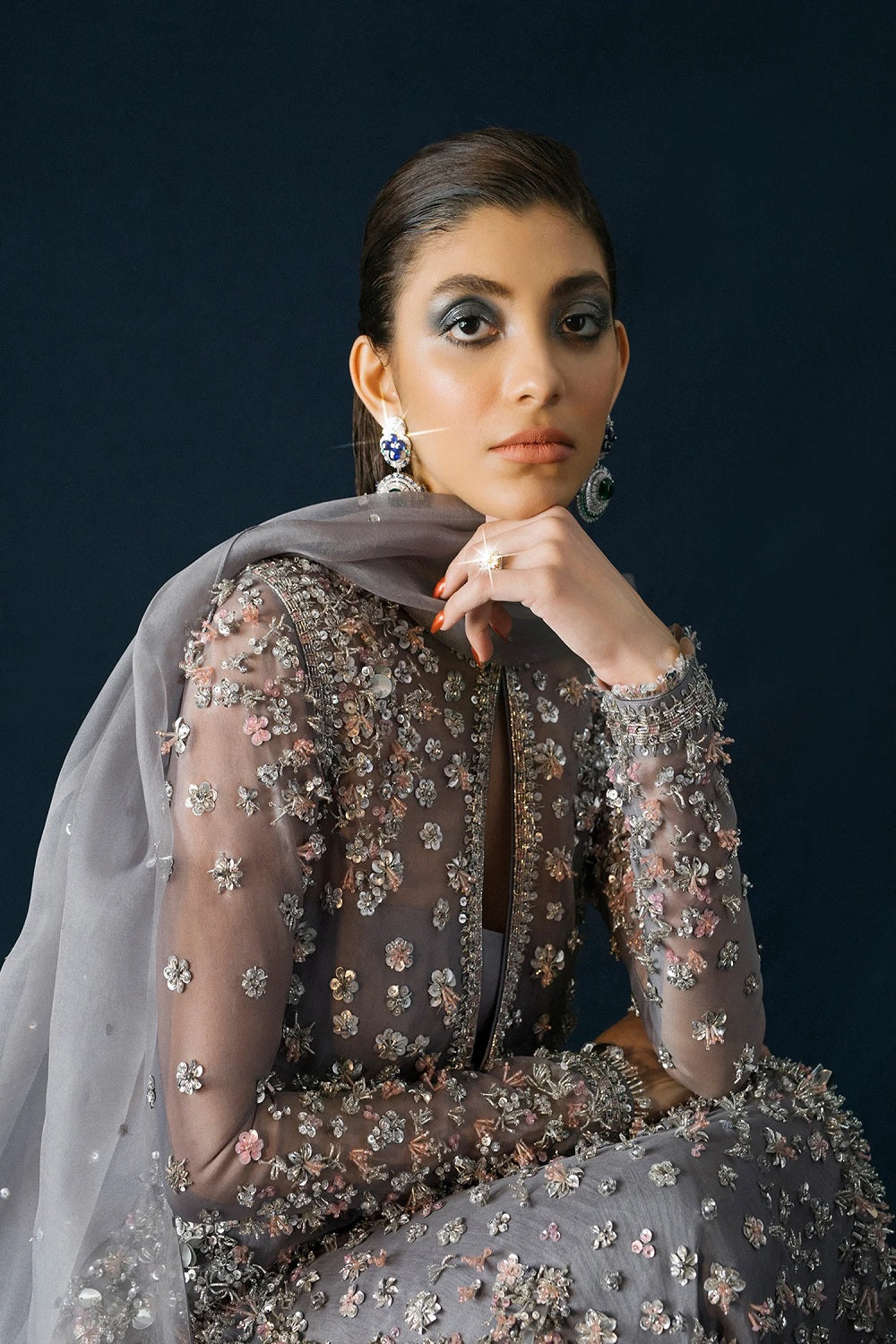 Hussain Rehar Festive Collection'24  SURMAI - TC-1013