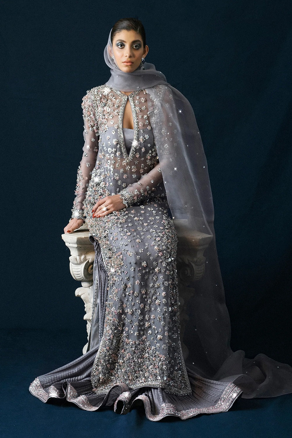 Hussain Rehar Festive Collection'24  SURMAI - TC-1013