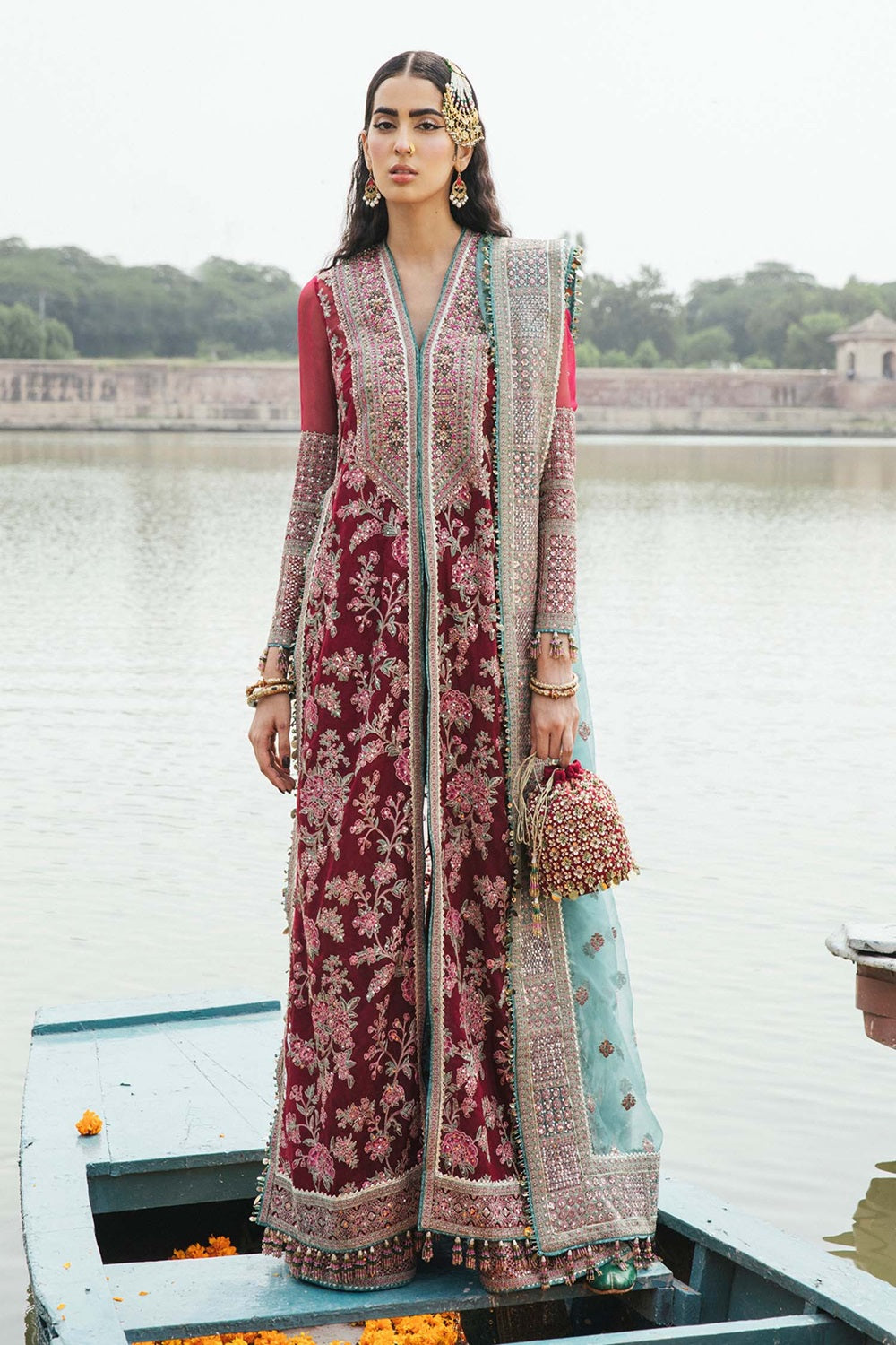 Hussain Rehar Festive Paar Collection'25  Ruby - TC-1198