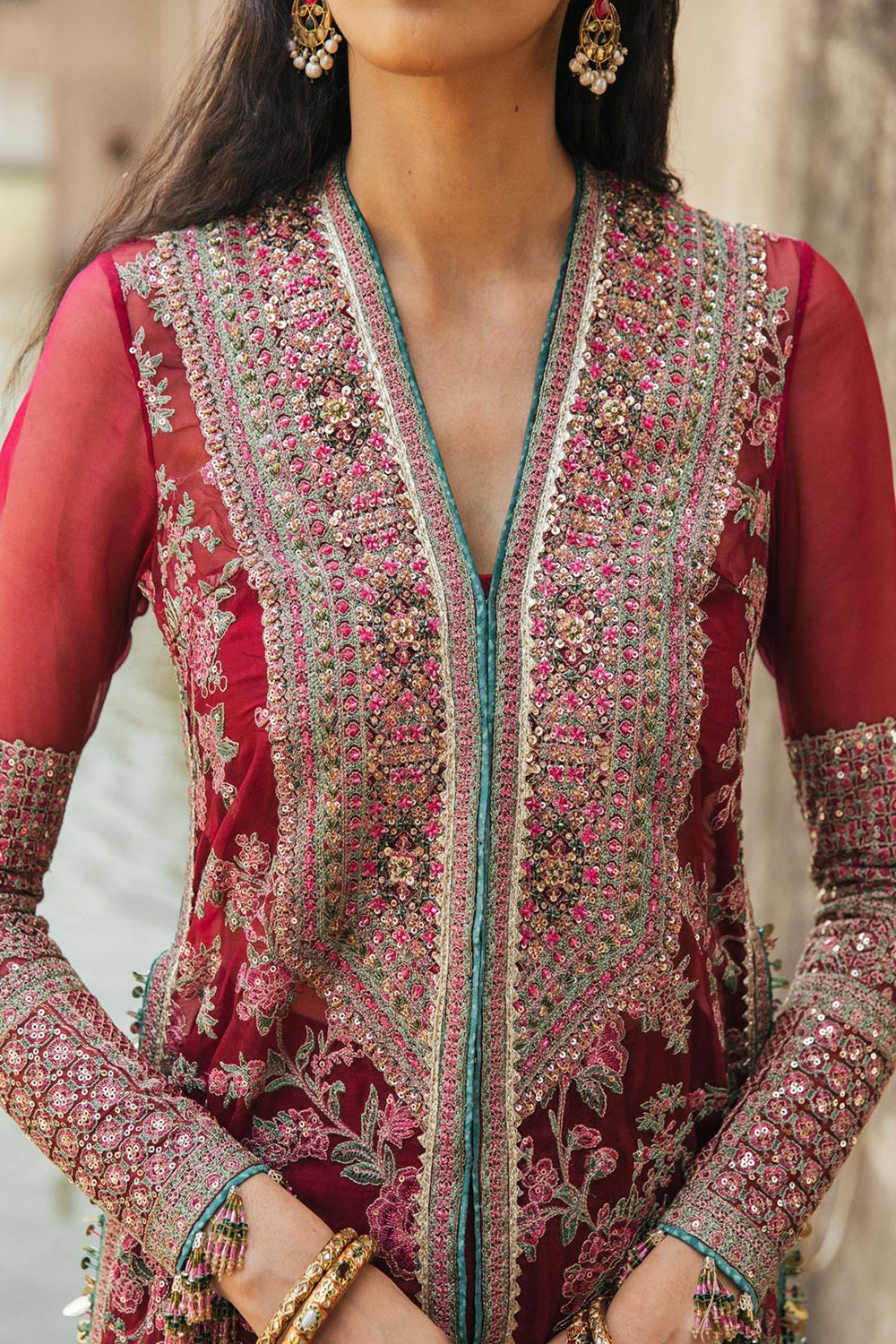 Hussain Rehar Festive Paar Collection'25  Ruby - TC-1198