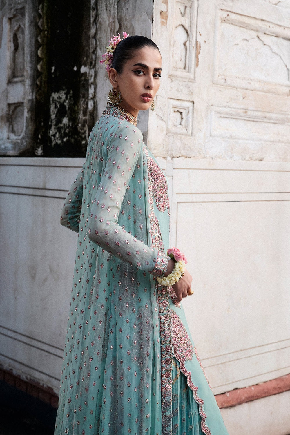 Hussain Rehar - Maklina Luxury Embroidered Chiffon Wedding Collection - TC-1820