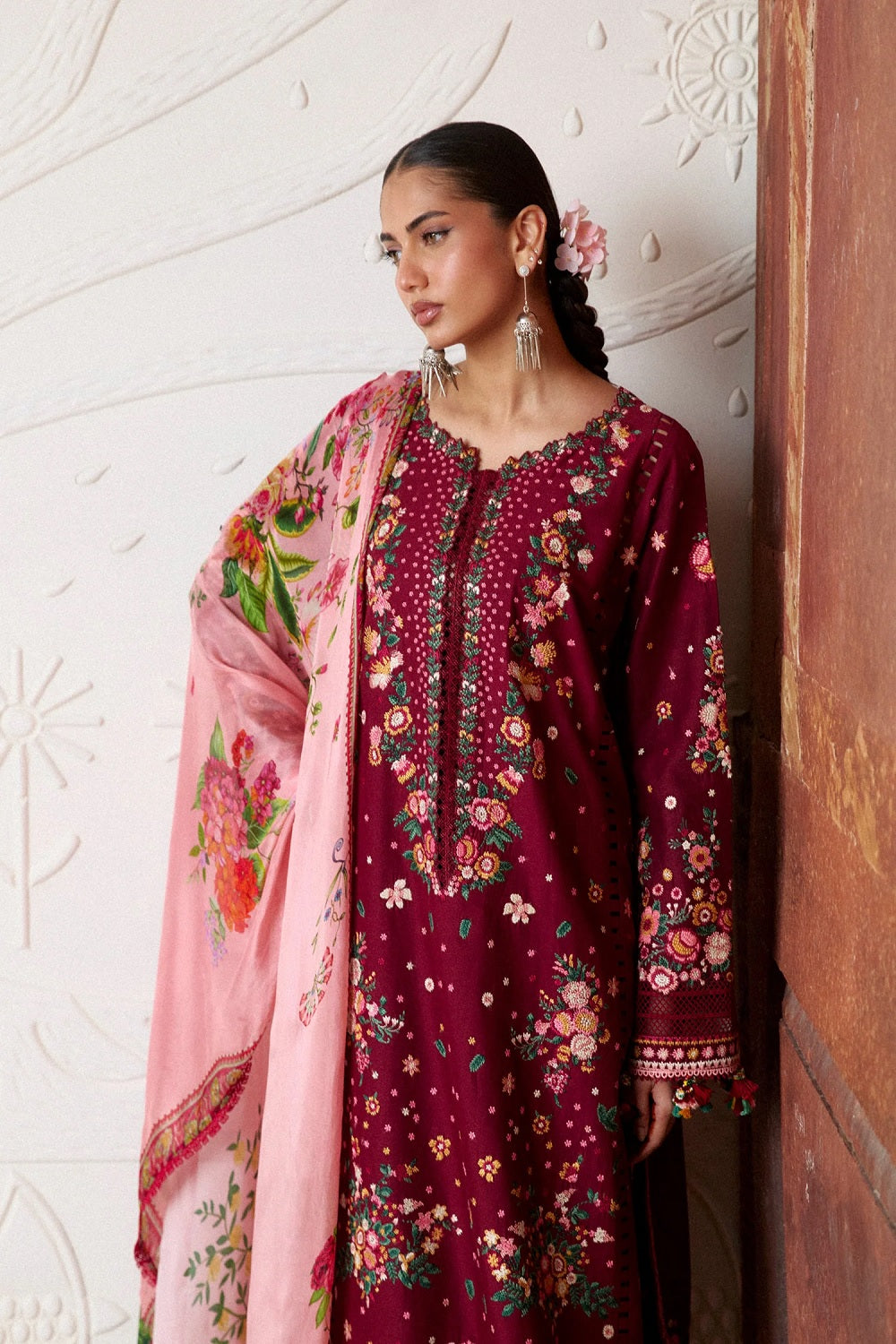 Hussain Rehar KESTANE Luxury Festive Lawn ZAN SS26 - TC-1811