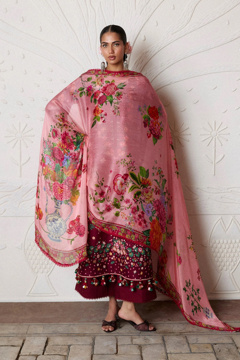 Hussain Rehar KESTANE Luxury Festive Lawn ZAN SS26 - TC-1811