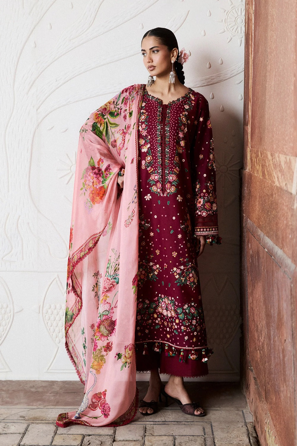 Hussain Rehar KESTANE Luxury Festive Lawn ZAN SS26 - TC-1811