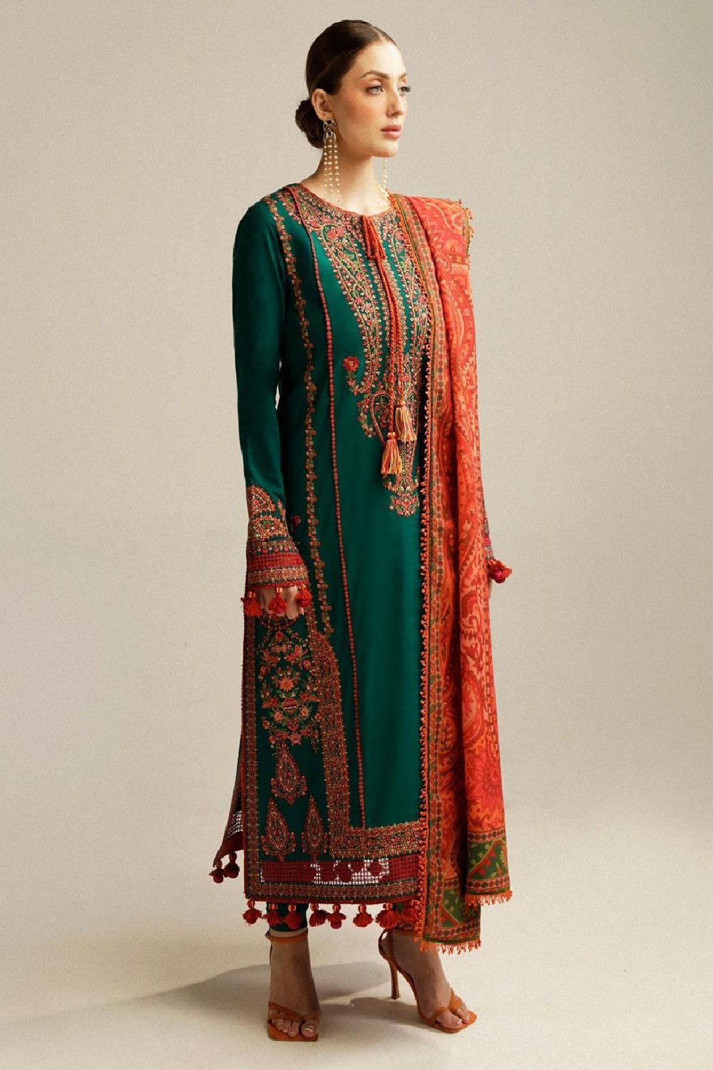 Hussain Rehar Embroidered Marjaan Winter Collection - TC-1459