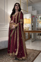 Haris Shakeel Luxury Chiffon Embroidered Edit - HR 69 Aisha Afridi - TC-1540
