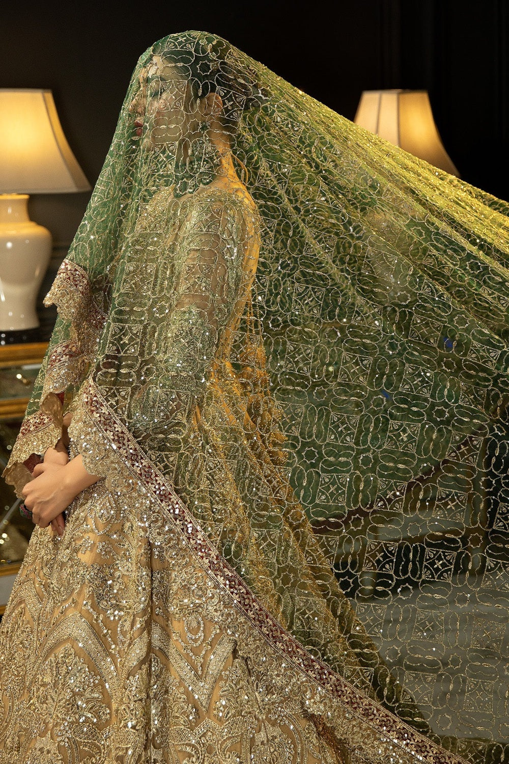 Andaaz-e-Khaas by Imrozia Premium Embroidered Net Maxi | IB-43 Diya - TC-1815