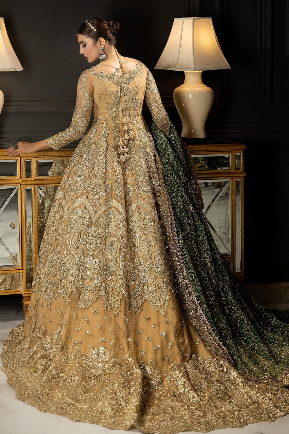 Andaaz-e-Khaas by Imrozia Premium Embroidered Net Maxi | IB-43 Diya - TC-1815