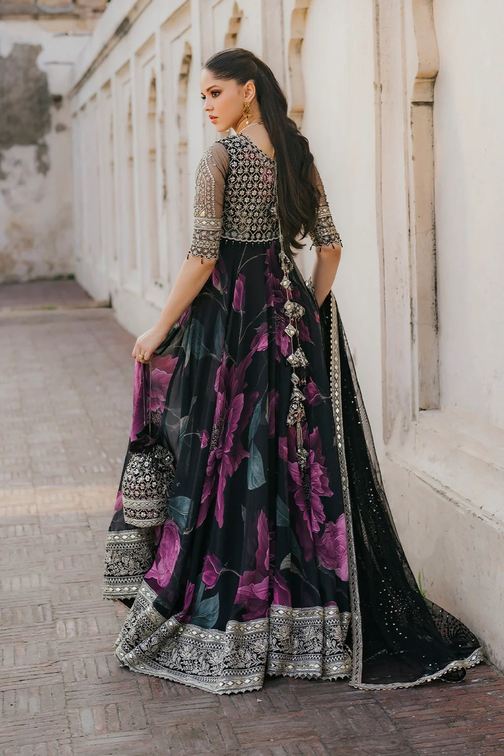 Iznik Embroidered Luxury Formal Chiffon & Digital Print Maxi - UE 321 - TC-1442