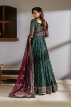 Iznik Meraki Luxury Embroidered Wedding Net Maxi CC-65 - TC-1706