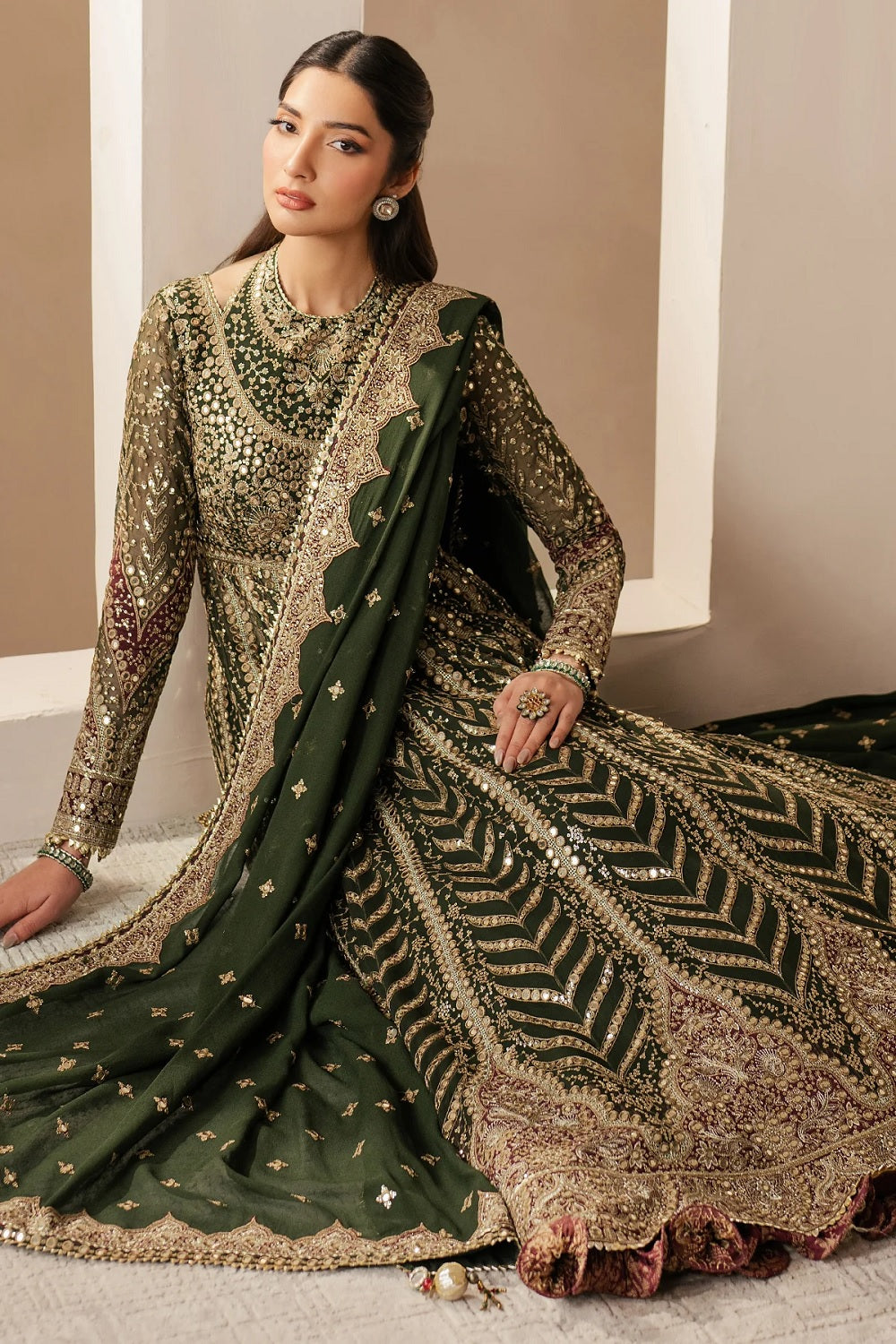 Jazmin Wedding Formal Embroidered Chiffon WF'25-02 - TC-1825