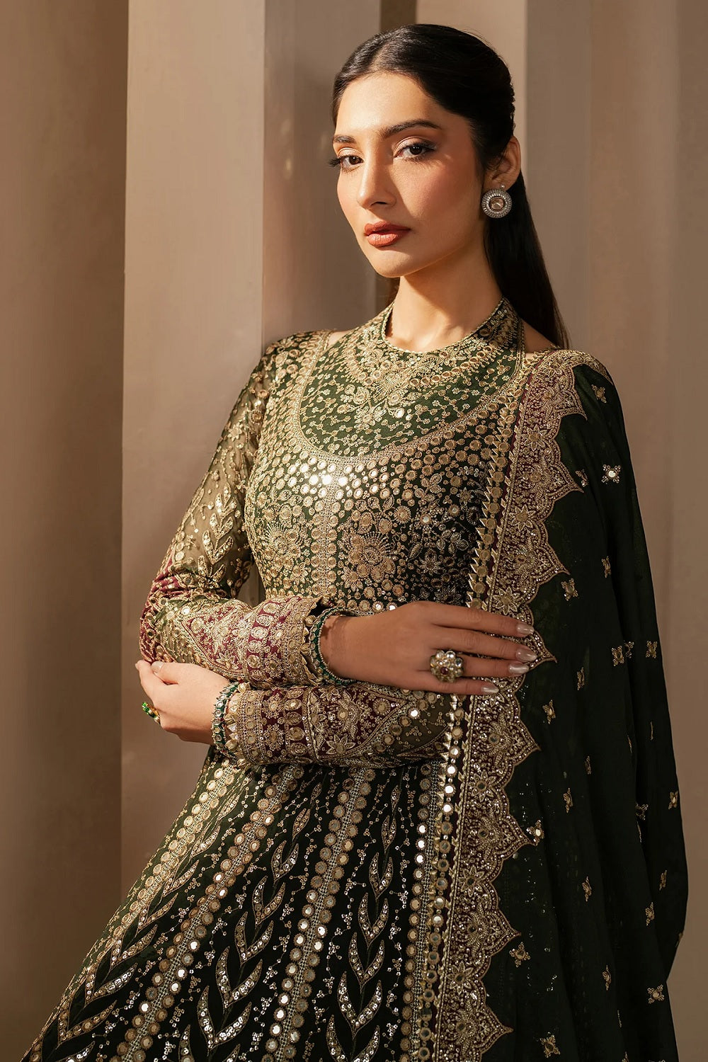 Jazmin Wedding Formal Embroidered Chiffon WF'25-02 - TC-1825