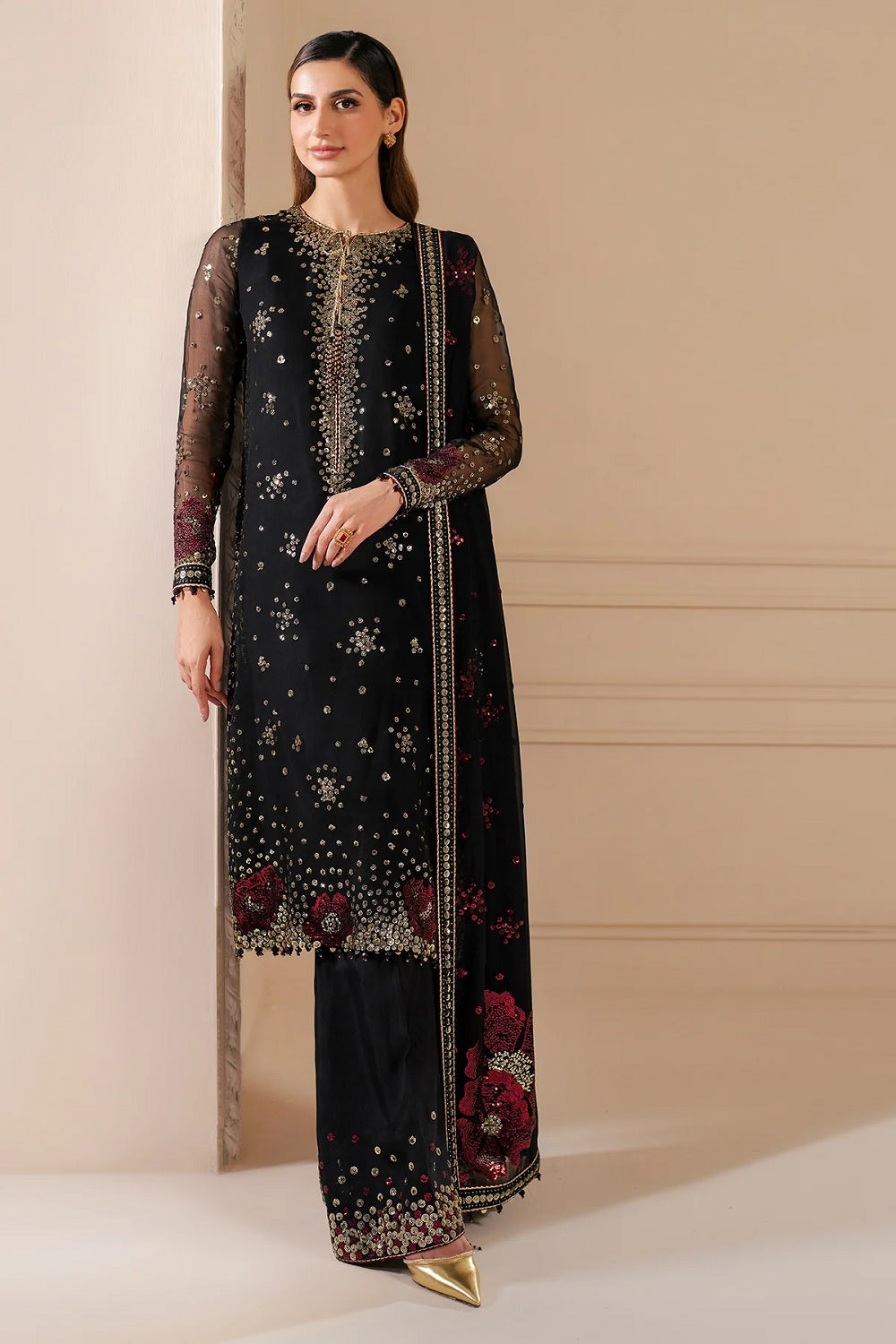 Jazmin Luxury Embroidered Chiffon Edition'25 - UC-3070 - TC-1328