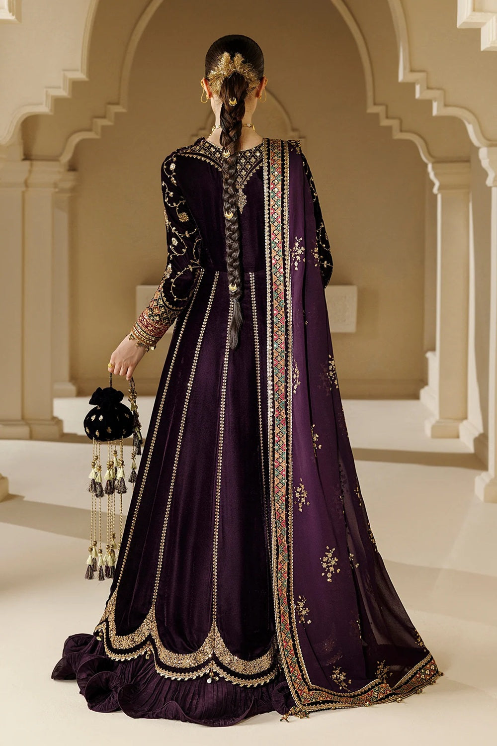 Jazmin Winter LUXE Luxury Embroidered Velvet Formal - CVF26-D03 - TC-1831