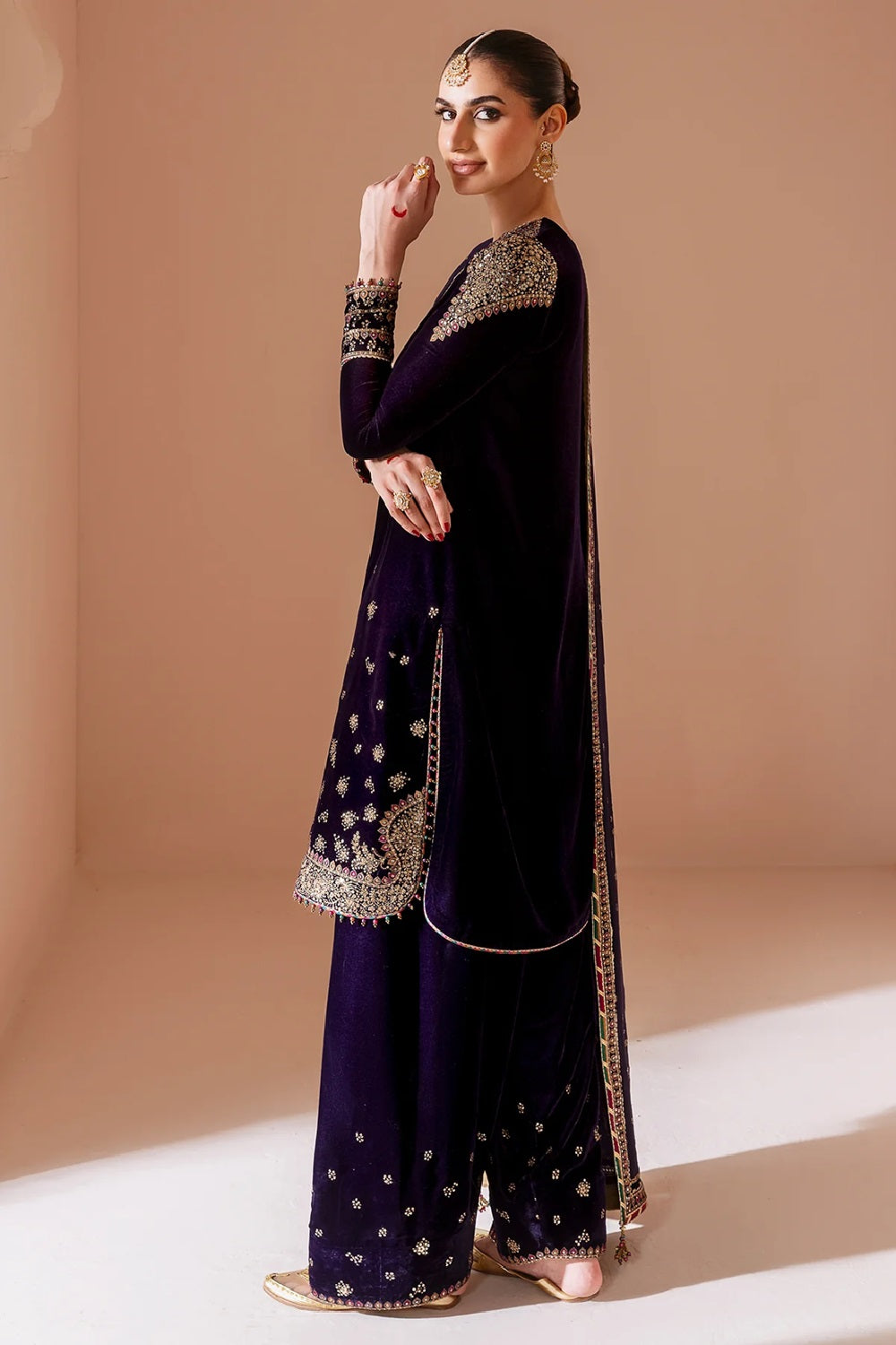 Jazmin Embroidered Velvet Formal CVF D-08 - TC-1403