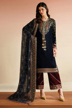 Jazmin Embroidered Velvet Formal VVF D-7 - TC-1437
