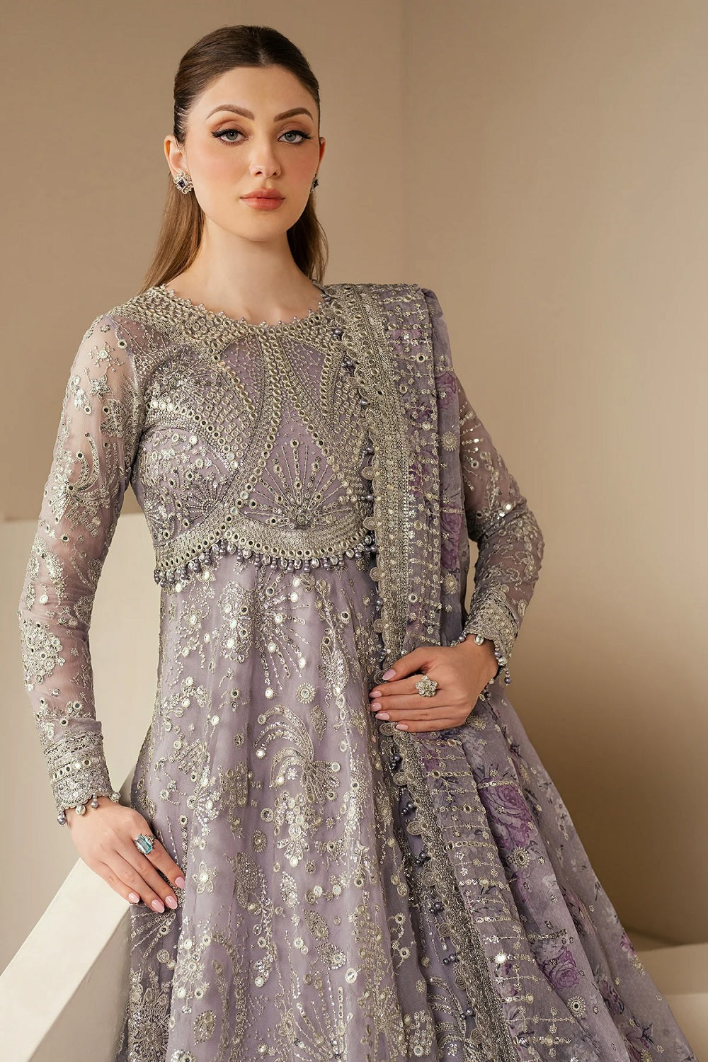 Jazmin Wedding Formal Embroidered Chiffon WF'25-05 - TC-1401