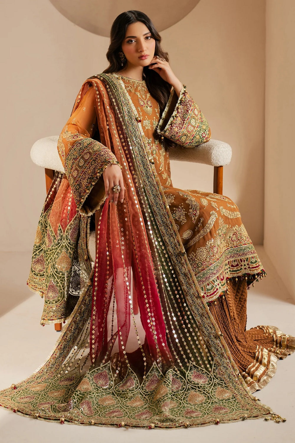 Jazmin Wedding Formal Embroidered Chiffon WF'25-08 - TC-1461