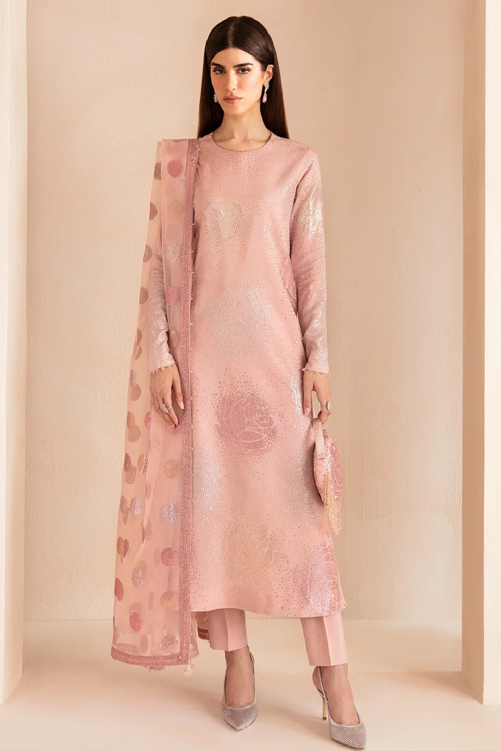 Jazmin Premium Embroidered Raw Silk UR-7032 - TC-1393