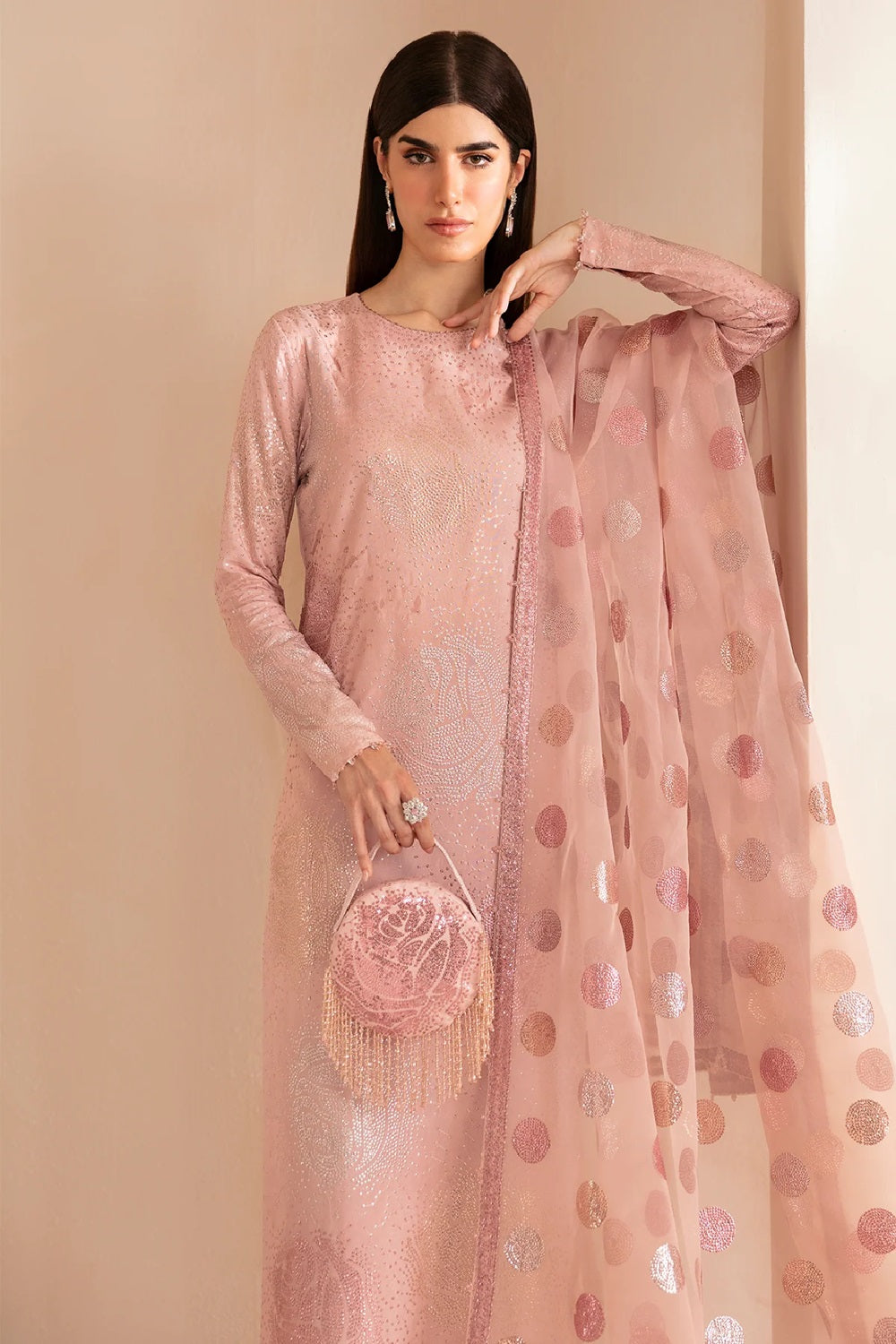 Jazmin Premium Embroidered Raw Silk UR-7032 - TC-1393