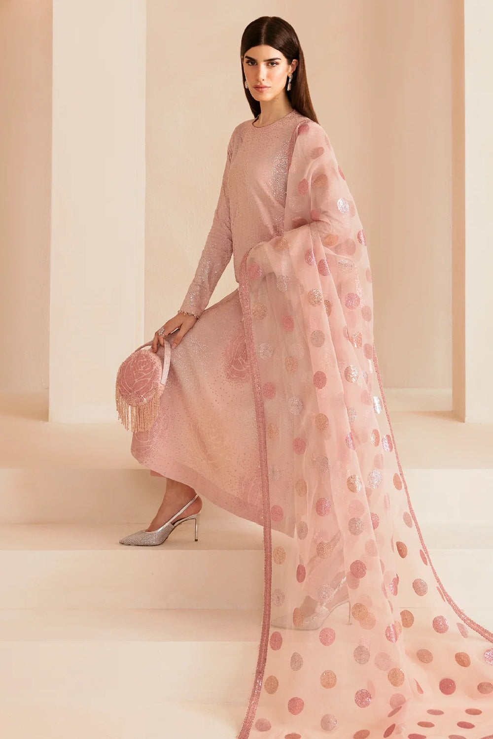 Jazmin Premium Embroidered Raw Silk UR-7032 - TC-1393