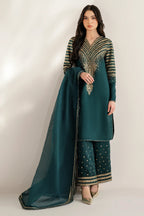 Jazmin Luxury Formal Embroidered Raw Silk UR-7056 - TC-1433
